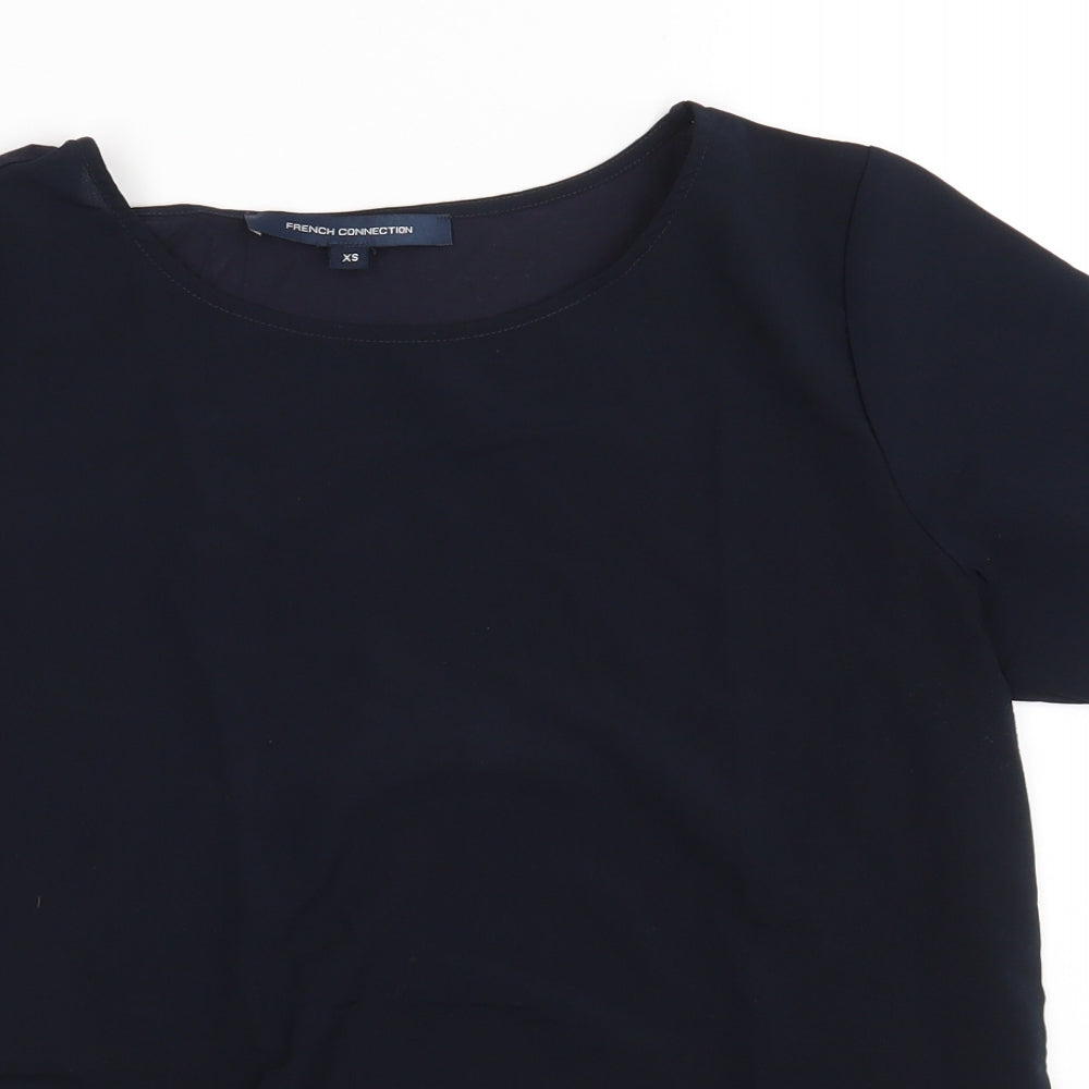 Dorothy Perkins Womens Blue   Basic Blouse Size XS