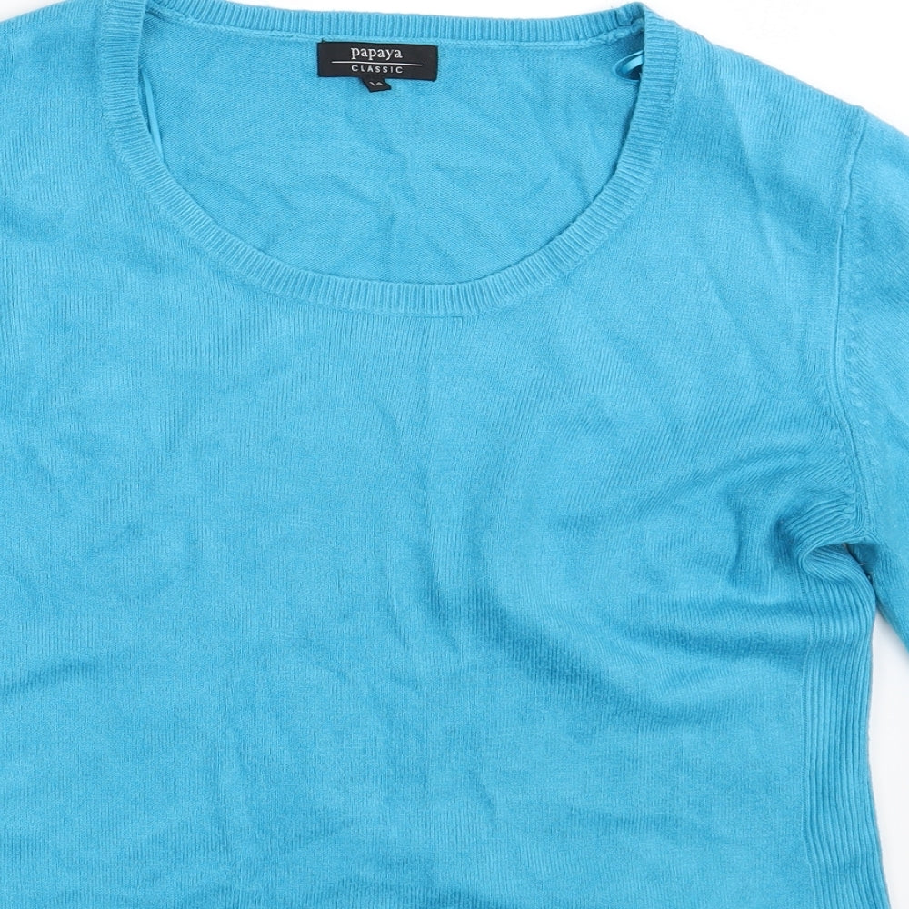 Papaya Womens Blue   Pullover Jumper Size 14