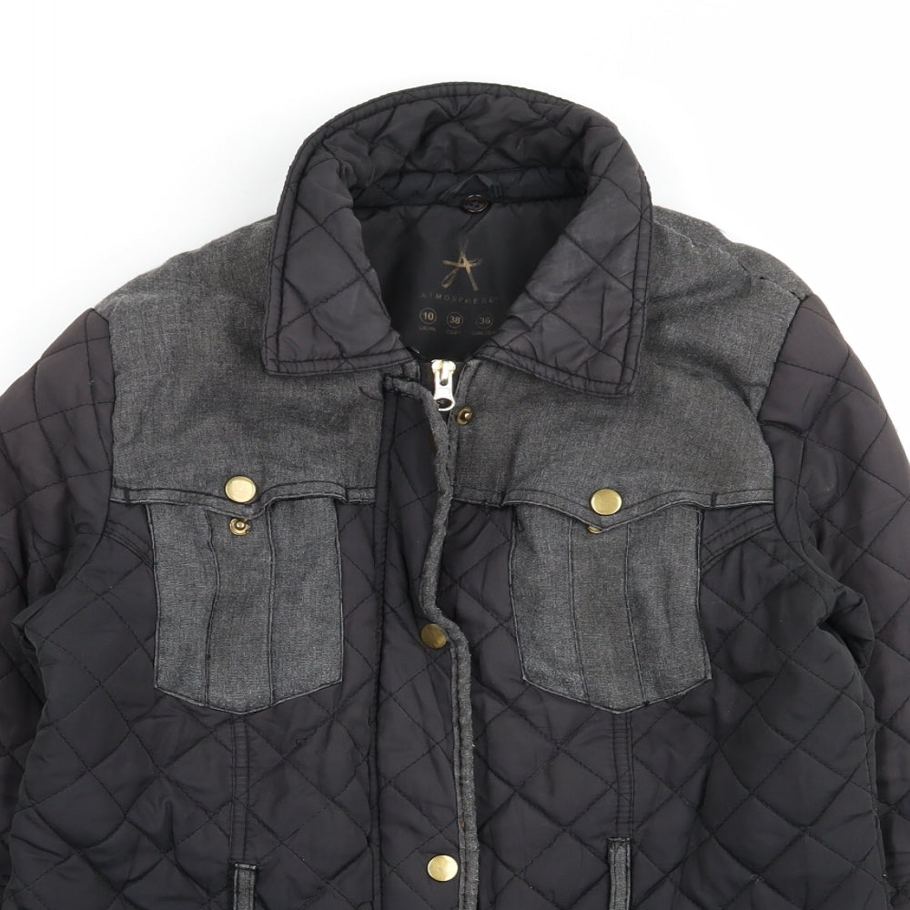 Primark Womens Black   Jacket Coat Size 10