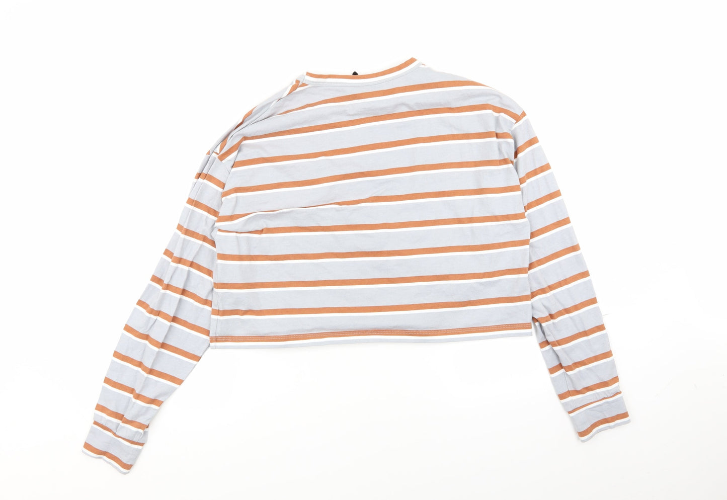 Reclaimed Vintage Womens Multicoloured Striped  Basic T-Shirt Size XS