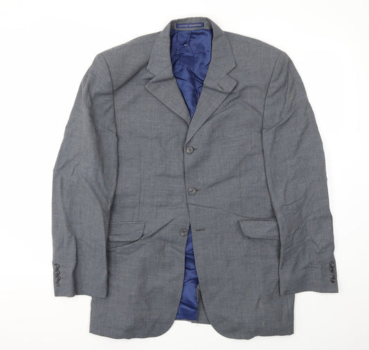 M&S Mens Grey Houndstooth  Jacket Blazer Size 40