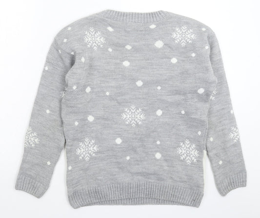 Missi Womens Multicoloured  Knit Pullover Jumper Size M