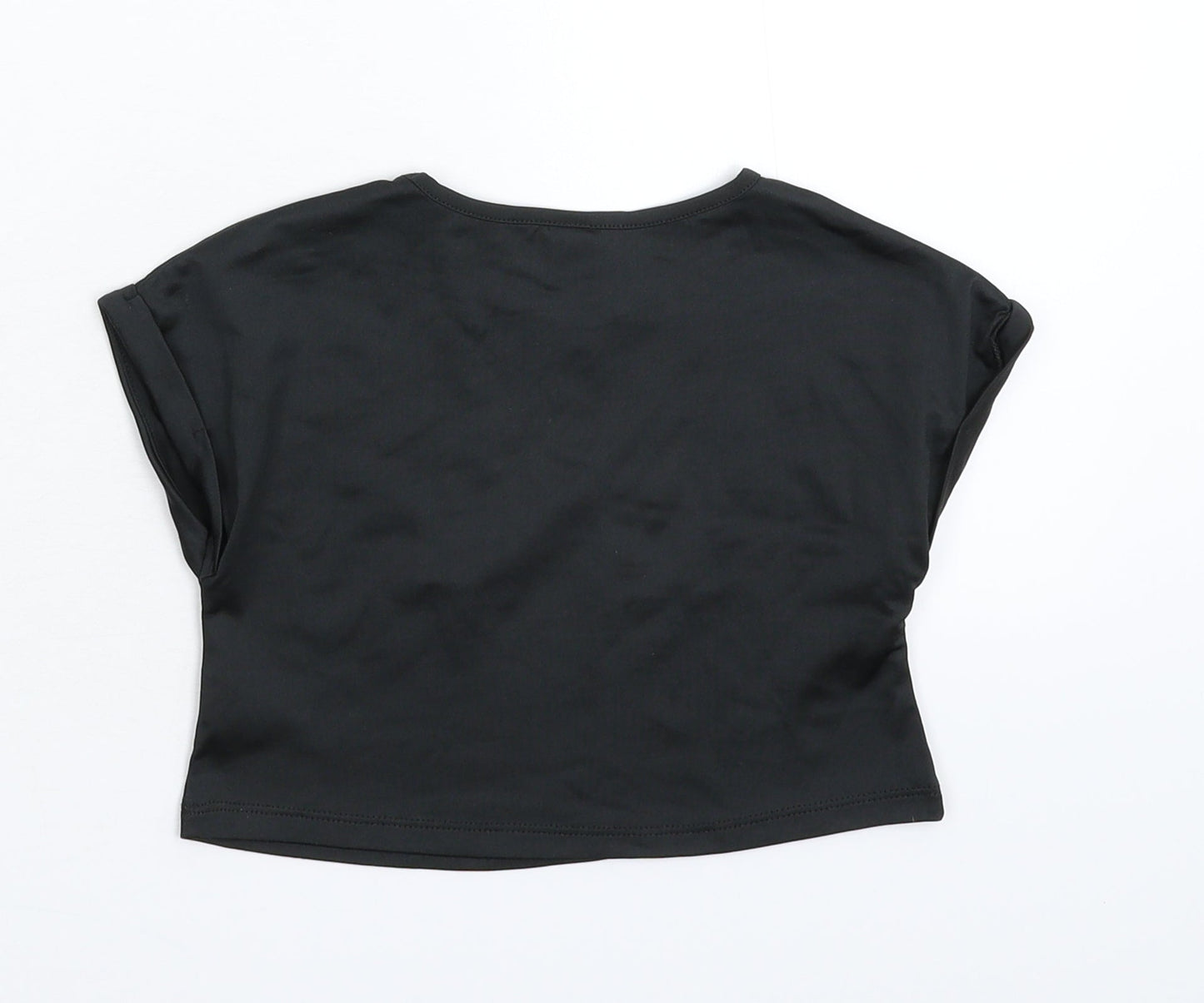 TU Girls Black   Basic T-Shirt Size 5 Years