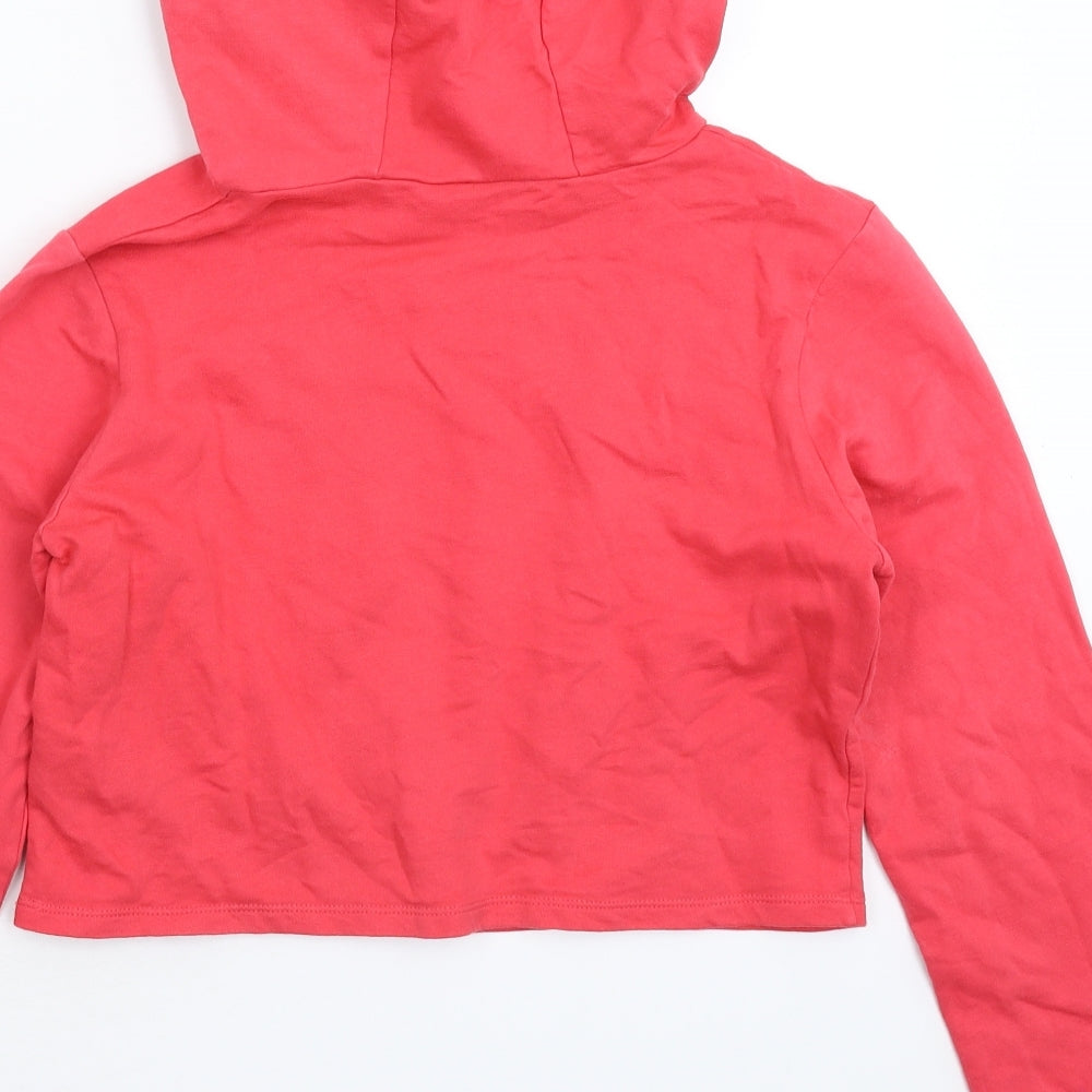 M&Co Girls Pink   Pullover Hoodie Size 11-12 Years