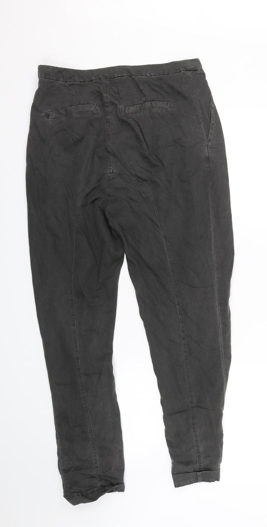VERO MODA Womens Grey   Capri Trousers Size 8 L24 in
