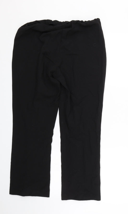 Arista Womens Black   Trousers  Size 14 L25.5 in