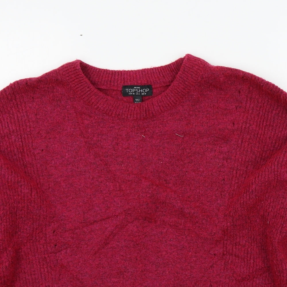 Topshop Womens Pink   Pullover Jumper Size 10
