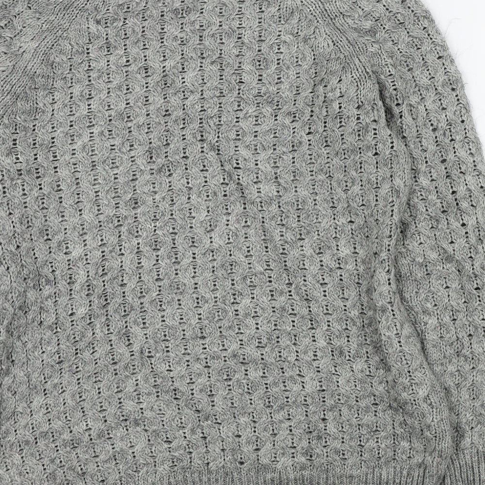 H&M Womens Grey   Pullover Jumper Size S