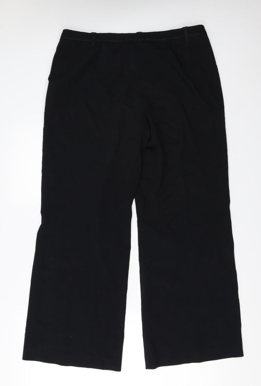 Marks and Spencer Womens Black   Trousers  Size 14 L29 in