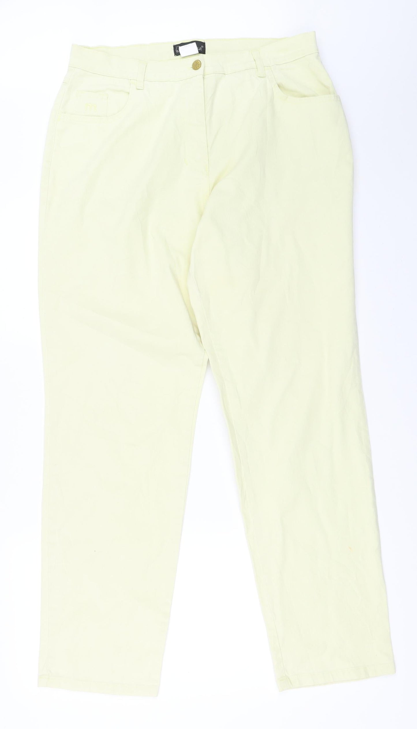 Mammut Womens Yellow   Straight Jeans Size 44 L31 in