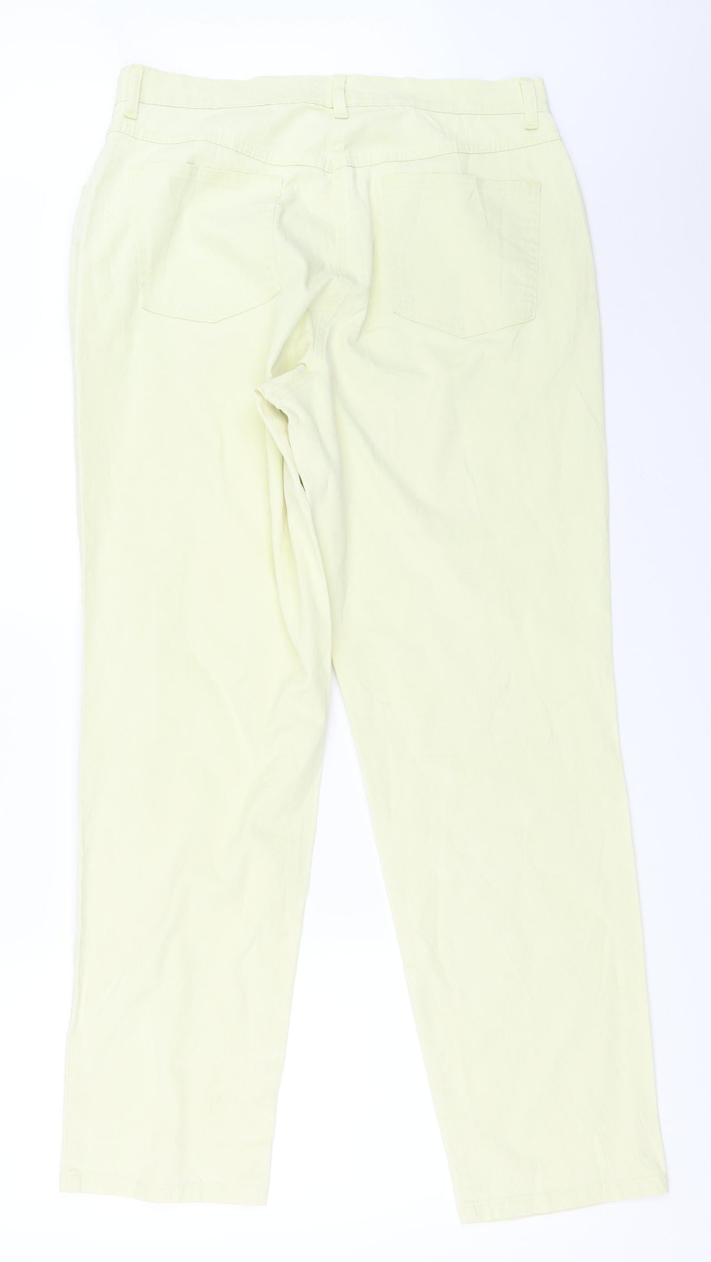 Mammut Womens Yellow   Straight Jeans Size 44 L31 in