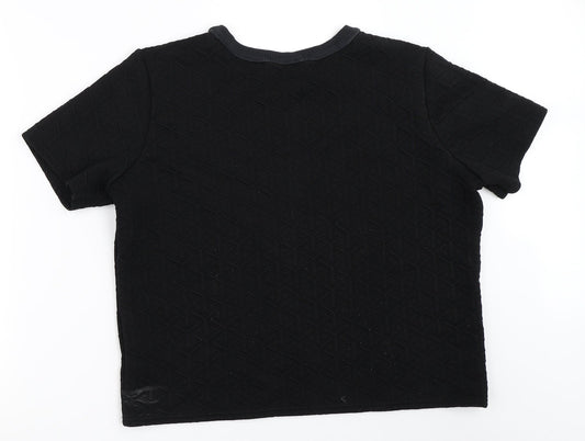 Boohoo Womens Black   Basic T-Shirt Size 14