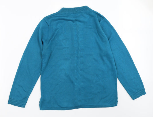 Reflect Collection Womens Blue   Pullover Jumper Size M