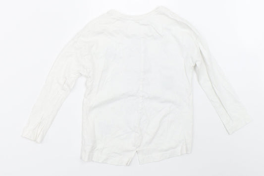 St Bernard Girls White   Basic T-Shirt Size 5 Years  - St Patricks Day