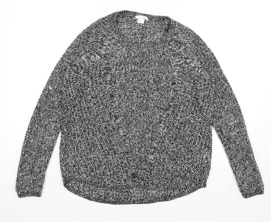 H&M Womens Black   Pullover Jumper Size S