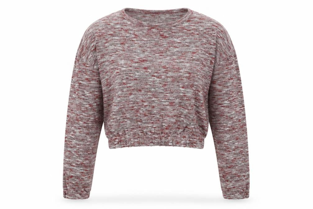 Front view of Miss Selfridge women’s red jumper, size UK 8
