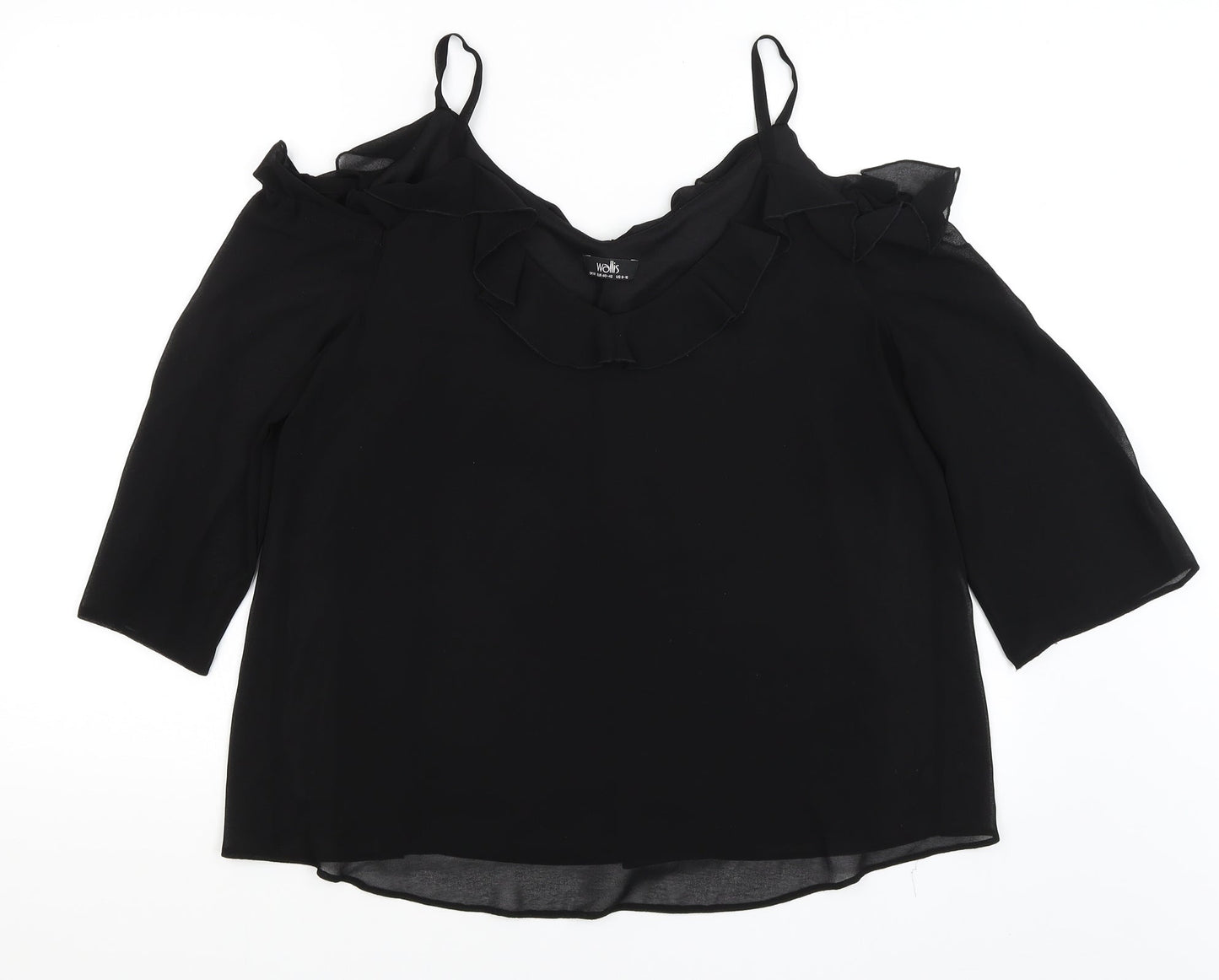 Wallis Womens Black   Basic Blouse Size M