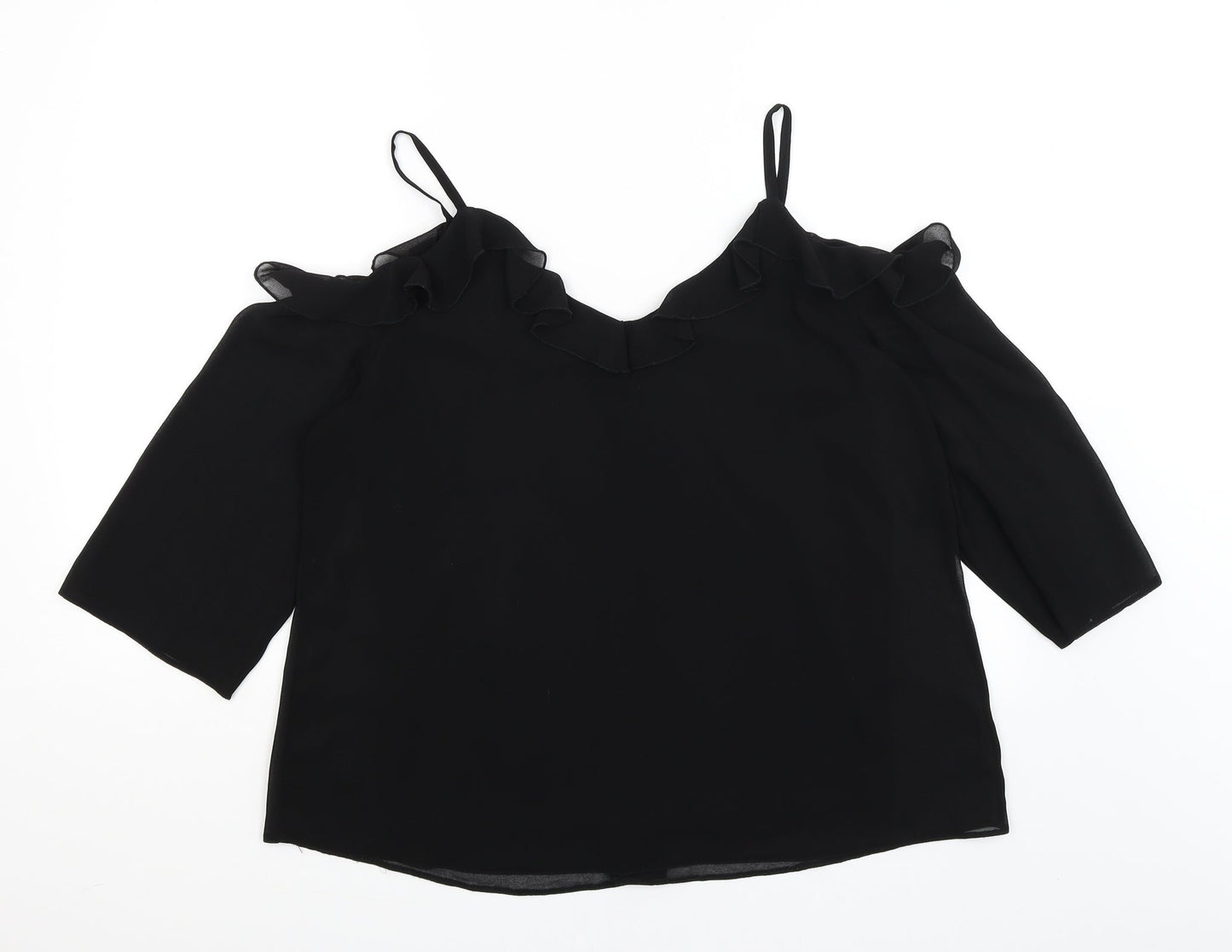Wallis Womens Black   Basic Blouse Size M