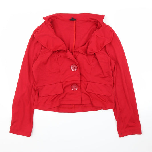 Hip Hop Womens Red   Cardigan Jumper Size 10  - Jacket