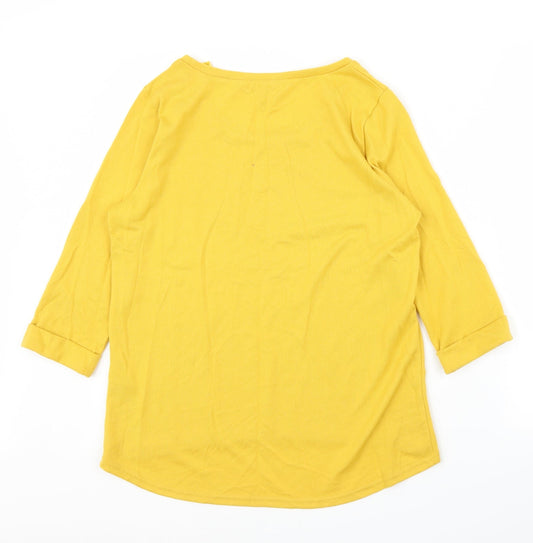 New Look Womens Yellow   Basic Blouse Size 14