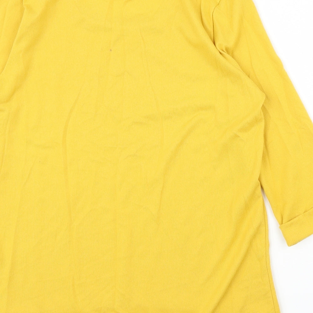 New Look Womens Yellow   Basic Blouse Size 14