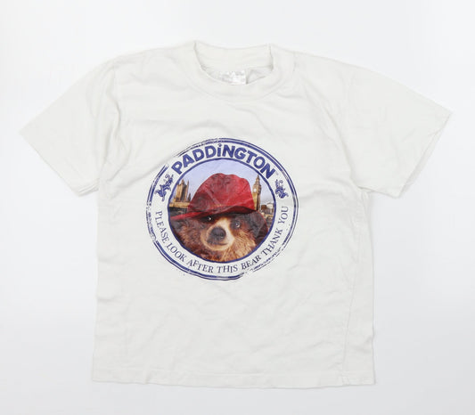 Super Combed Girls White   Basic T-Shirt Size 8 Years