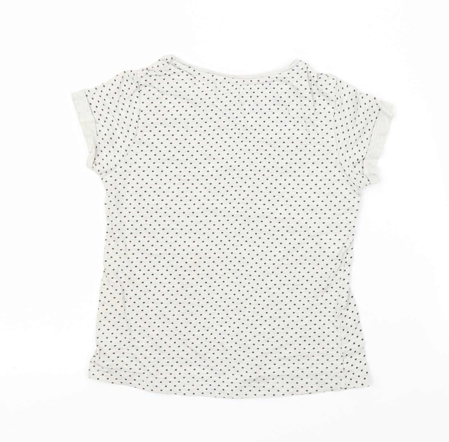 Young Dimension Girls Grey   Basic T-Shirt Size 7-8 Years