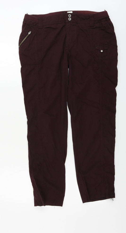 somona Womens Purple   Trousers  Size 16 L25 in