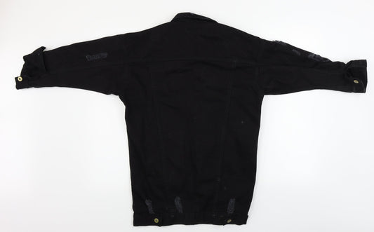 Boohoo Womens Black   Jacket Coat Size 8