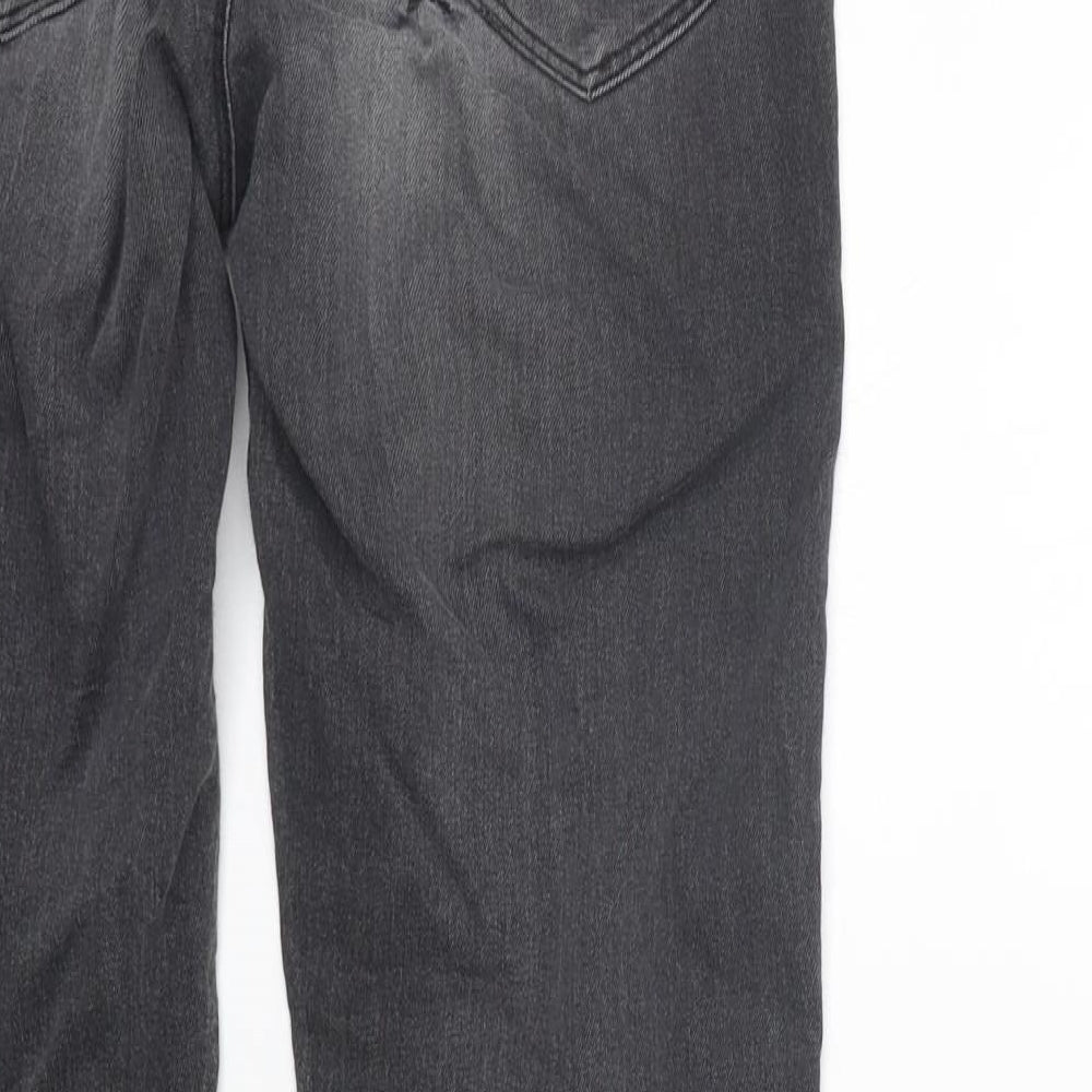 Marks and Spencer Womens Grey   Straight Jeans Size 10 L26 in