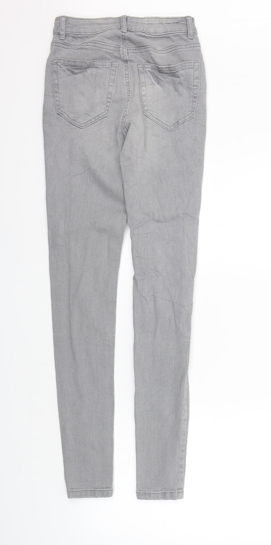 deniem co Womens Grey Houndstooth  Skinny Jeans Size 6 L30 in