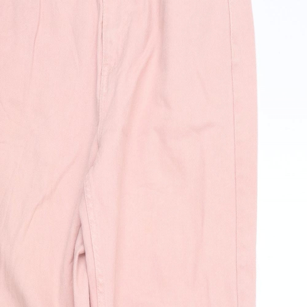 deniem co Womens Pink   Straight Jeans Size 12 L25 in