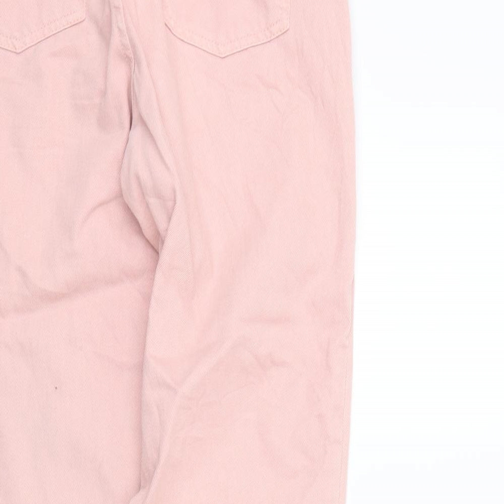 deniem co Womens Pink   Straight Jeans Size 12 L25 in
