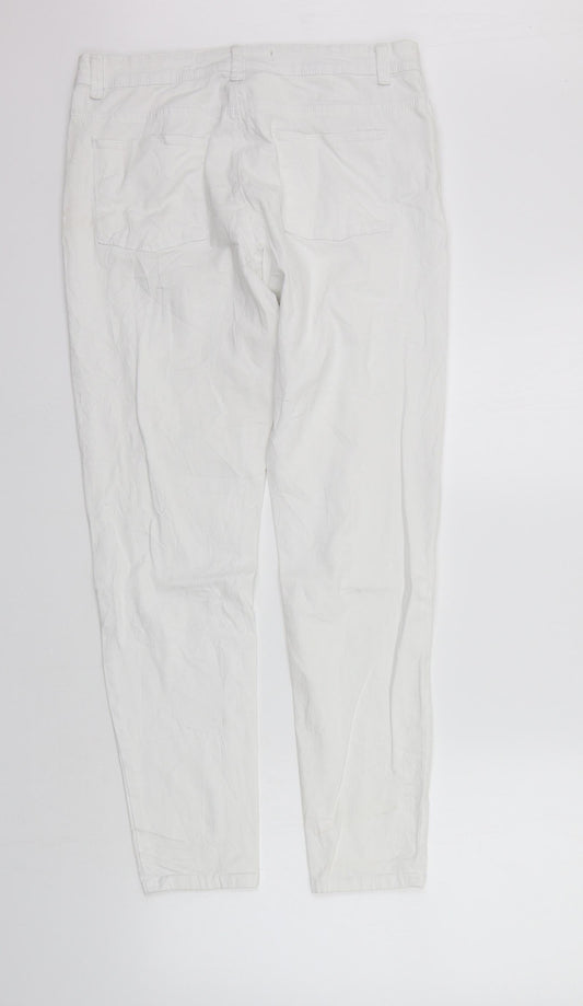 deniem co Womens White   Straight Jeans Size 14 L28 in - washable mark