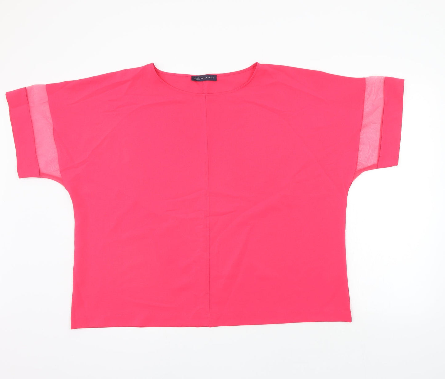 Marks and Spencer Womens Pink   Basic T-Shirt Size 20