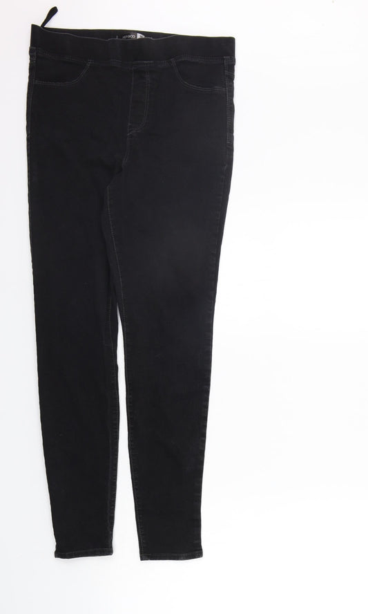pe&co Womens Black   Jegging Trousers Size 10 L27 in