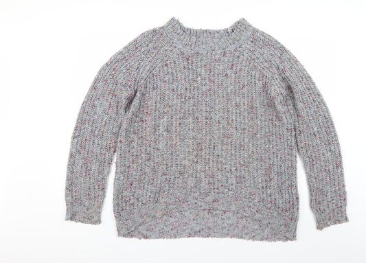 Papaya Womens Grey  Knit Pullover Jumper Size M