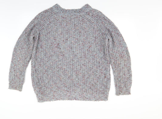 Papaya Womens Grey  Knit Pullover Jumper Size M