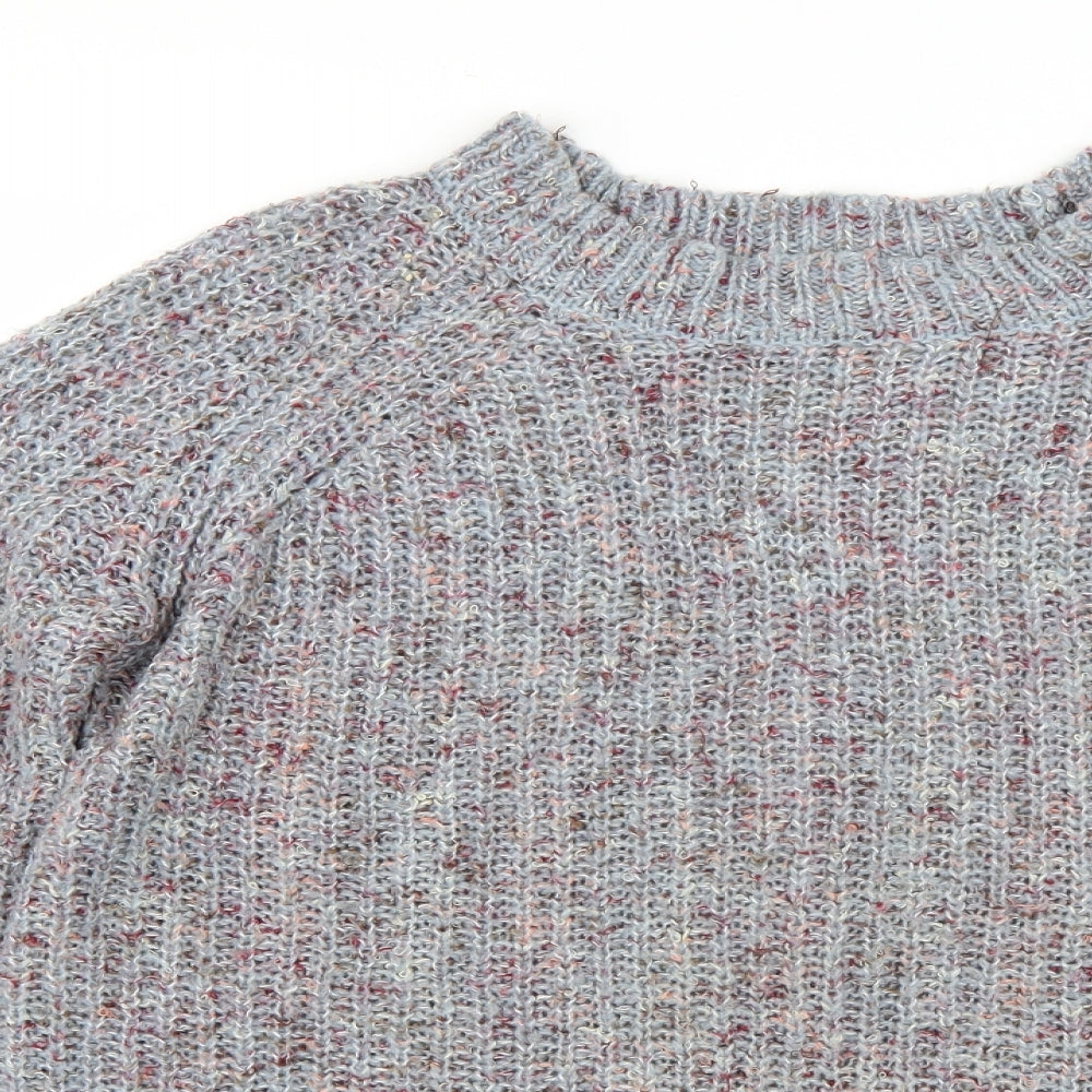 Papaya Womens Grey  Knit Pullover Jumper Size M