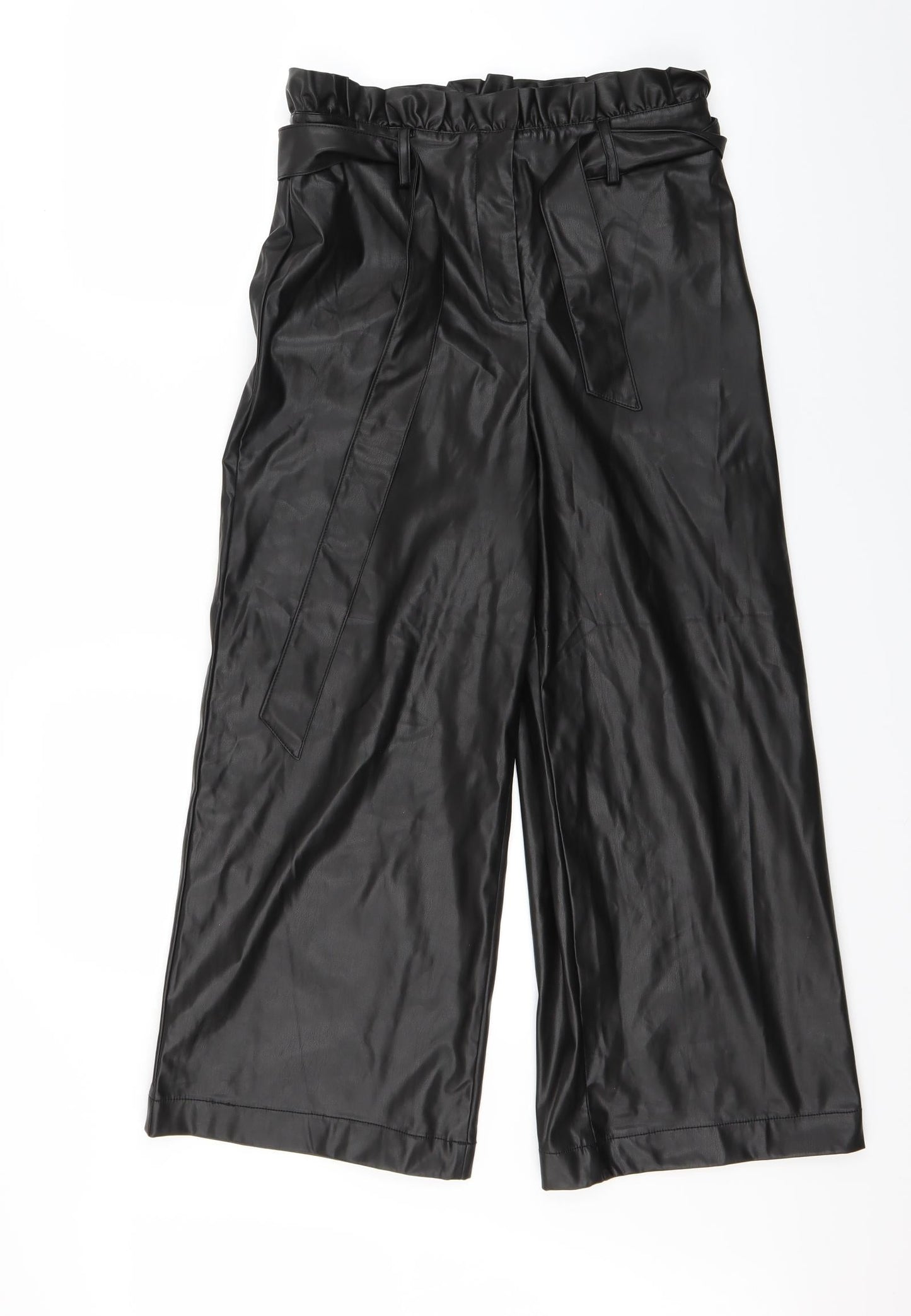 Very Womens Black   Cropped Trousers Size 10 L22 in