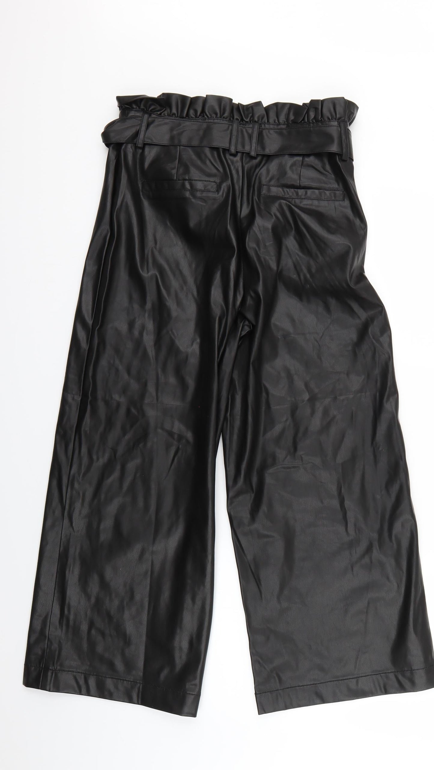 Very Womens Black   Cropped Trousers Size 10 L22 in