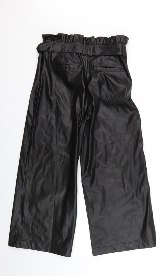 Very Womens Black   Cropped Trousers Size 10 L22 in