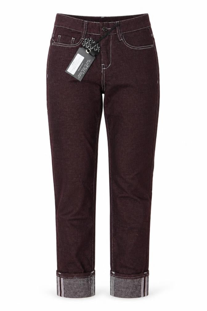 Vicunha Womens Red  Denim Straight Jeans Size 26 in L26 in