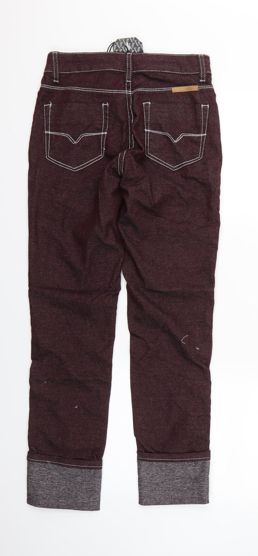 Vicunha Womens Red  Denim Straight Jeans Size 26 in L26 in