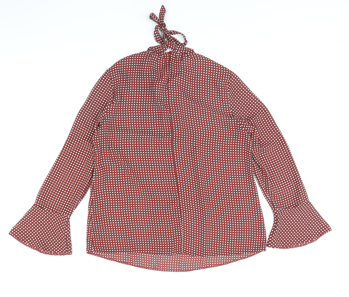 Dorothy Perkins Womens Red Plaid  Basic Blouse Size 14