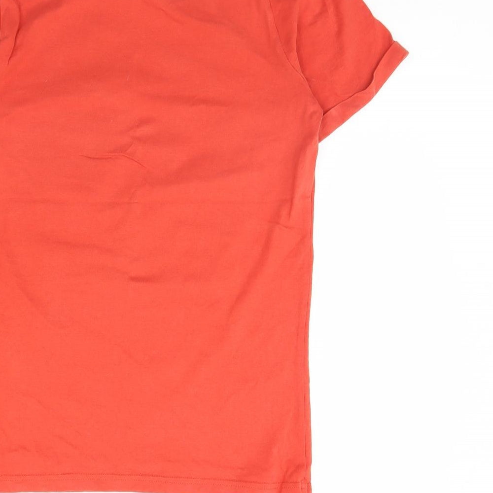 m&s Boys Red   Basic T-Shirt Size 12 Years  - Football