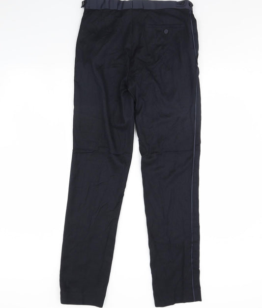M&s Womens Blue   Trousers  Size 30 in L33 in