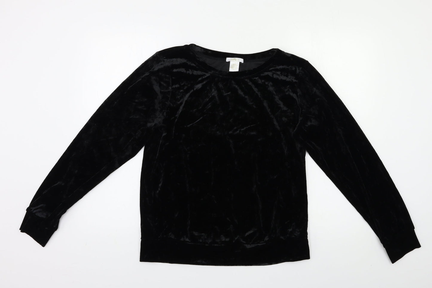 Matty M Womens Black   Pullover Sweatshirt Size M