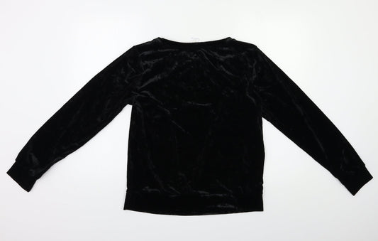 Matty M Womens Black   Pullover Sweatshirt Size M