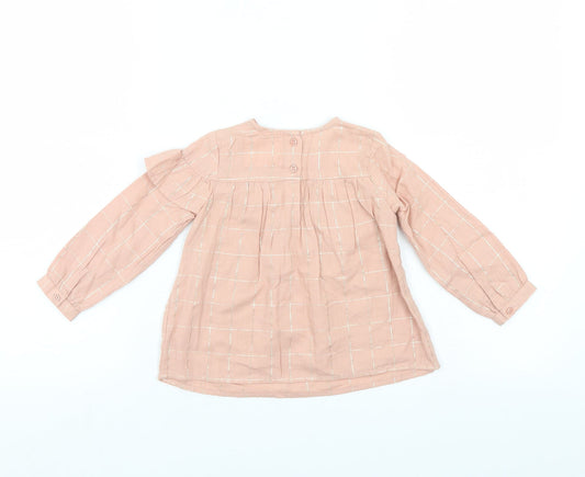 Primark Girls Pink Check  Shift  Size 18-24 Months